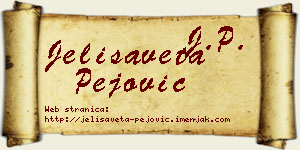 Jelisaveta Pejović vizit kartica